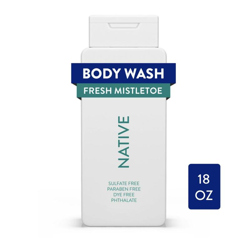 Native Limited Edition Body Wash Fresh Mistletoe, 18 oz