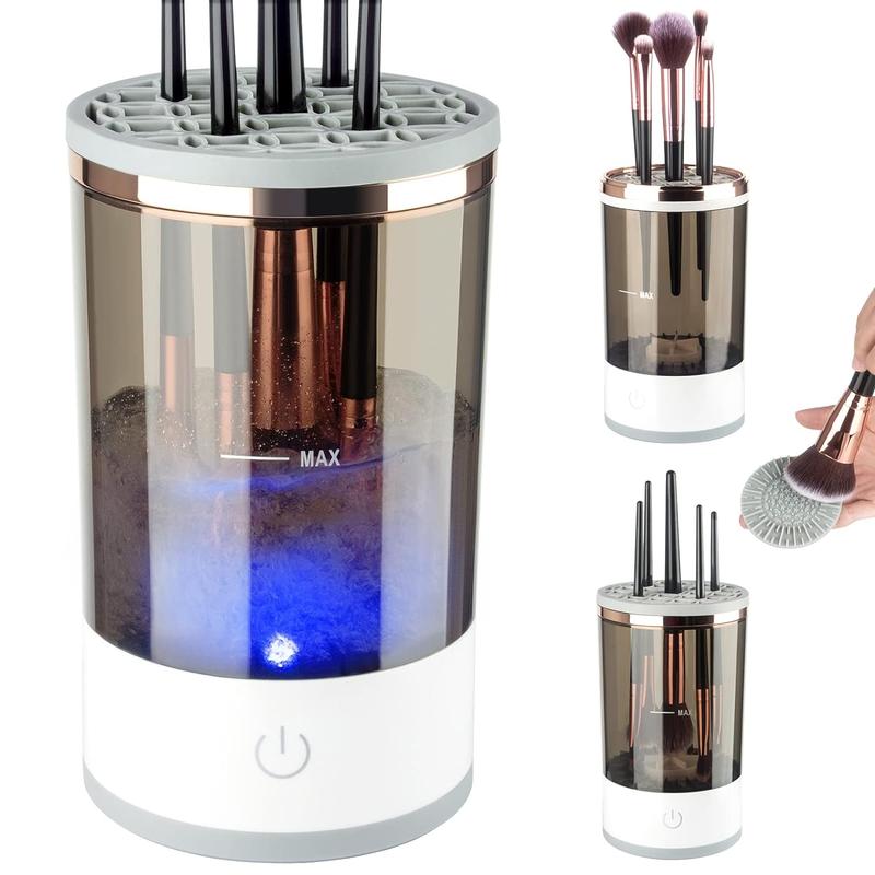 Electric Makeup Brush Cleaner, USB Rechargeable Makeup Brush Cleaning Machine, Automatic Makeup Brush Cleansing Tool for All Size Makeup Brush, Gift for Women