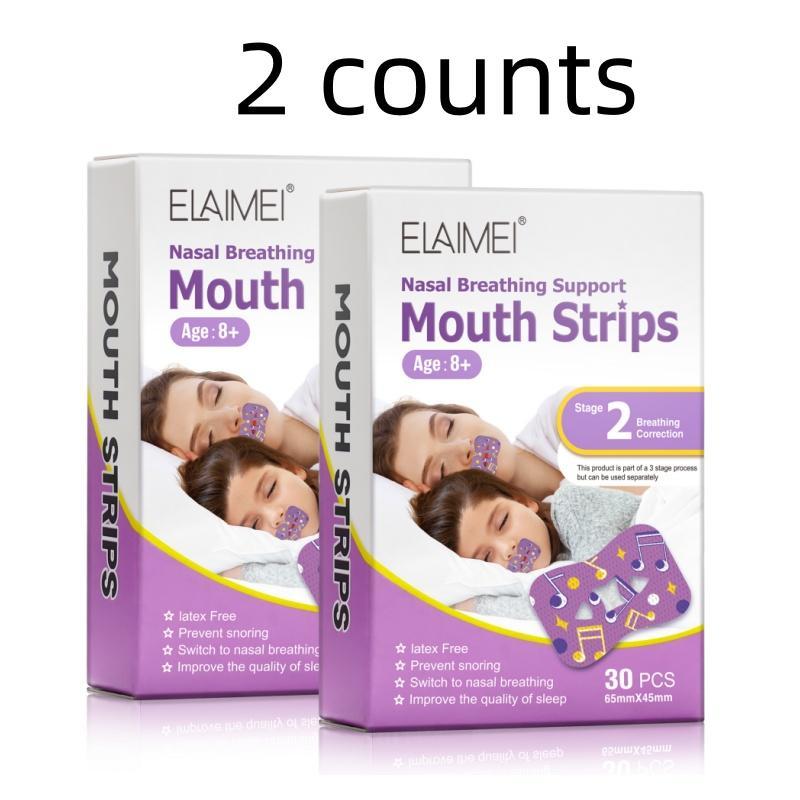 Sleep Breathing Closed Mouth Patch, 2 Boxes Mouth Strips for Prevents Snoring, Drooling, and Sleep Talking, Suitable for Adults and Children