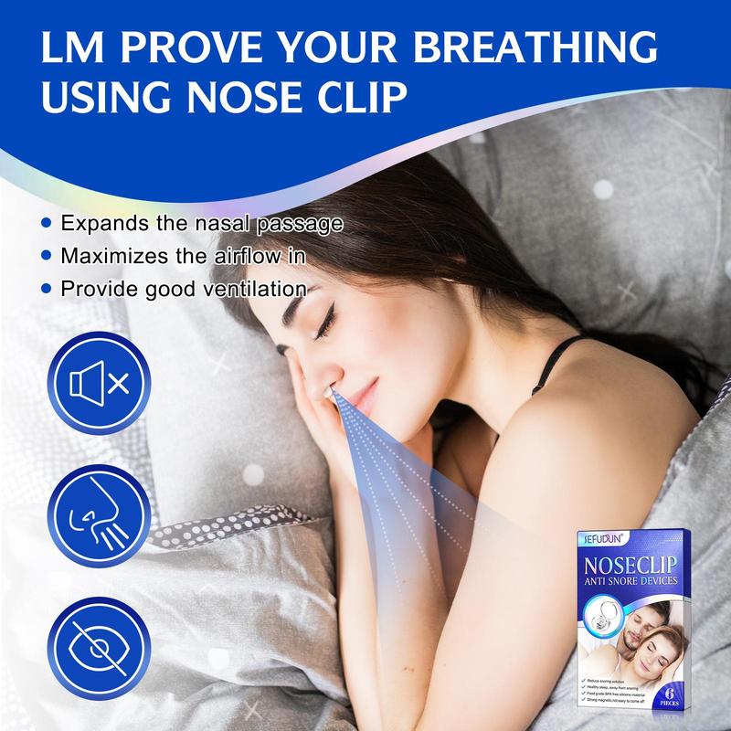 Anti Snoring Nose Clip & Spray Set, Effective Anti Snoring Nose Clip, Improve Sleep Quality, Easy Breathing at Night