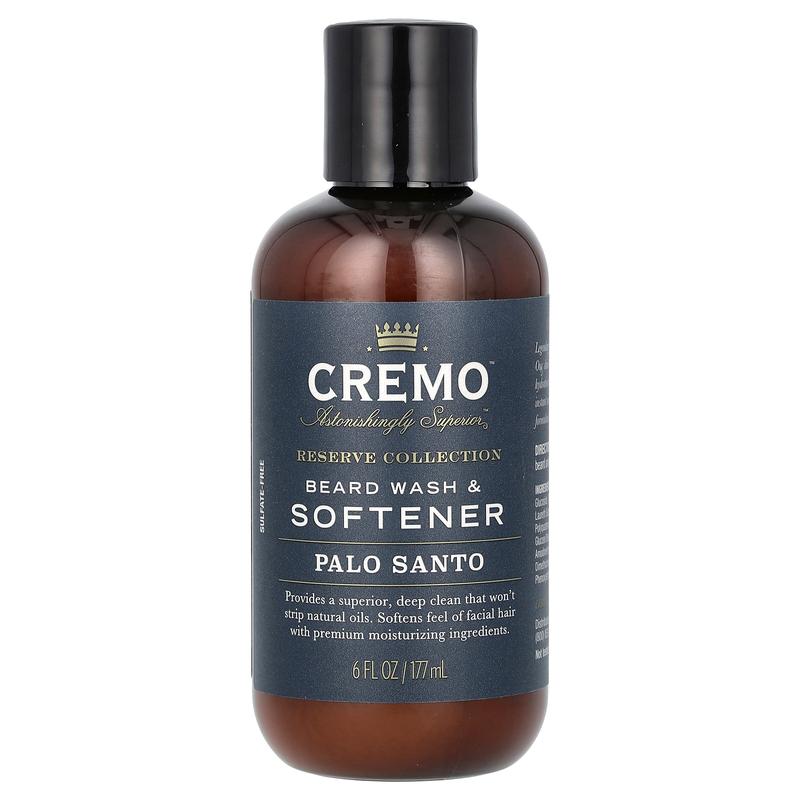 Cremo Reserve Collection, Beard Wash & Softener, Palo Santo, 6 fl oz (177 ml)