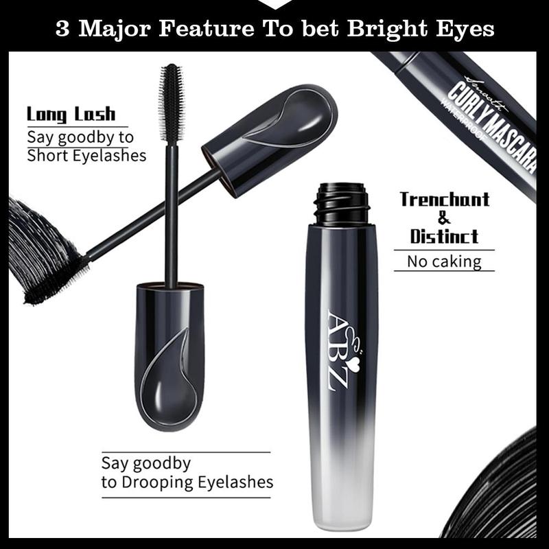 Long-lasting Mascara, Waterproof Quick Drying Eyelash Extensions Mascara, Professional Eye Enhancement Makeup Products for Women