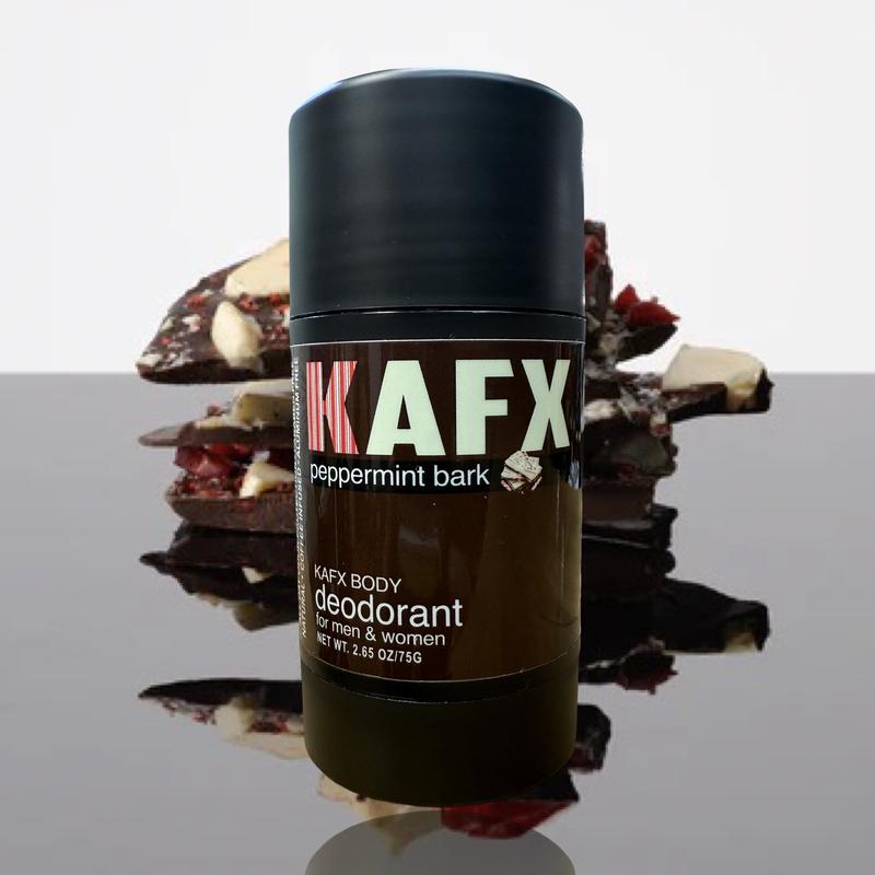 KAFX Body Peppermint Bark Coffee Infused Natural Deodorant Organic Body Care Coconut