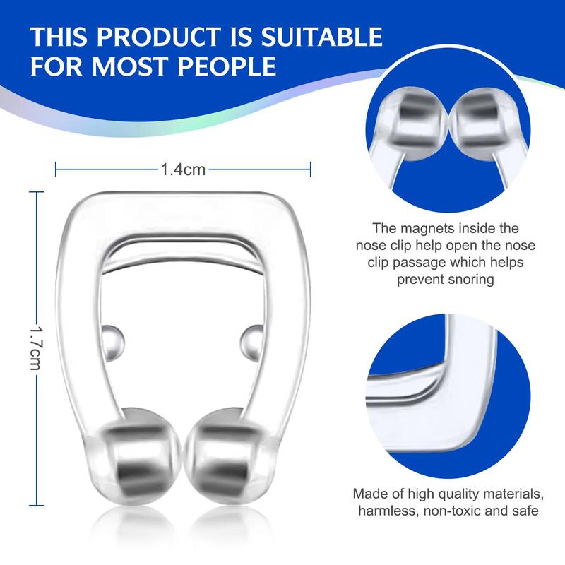 Anti Snoring Nose Clip & Spray Set, Effective Anti Snoring Nose Clip, Improve Sleep Quality, Easy Breathing at Night