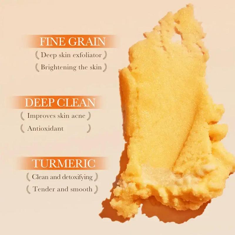 Comfort Skincare Turmeric Scrub, Summer Gifts, Full Body & Foot Bath Salt Scrub, Deep Cleansing, Exfoliating & Oil Control Daily Body Care Product