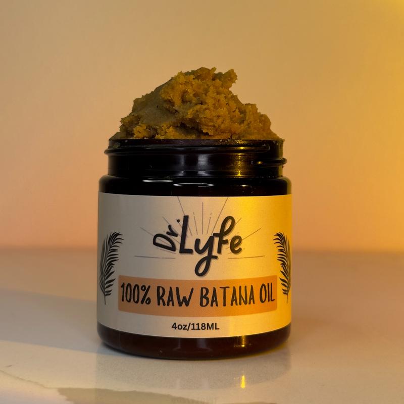 Dr.Lyfe 100% Raw Batana oil for healthier, fuller, & thicker hair. 4oz Jar