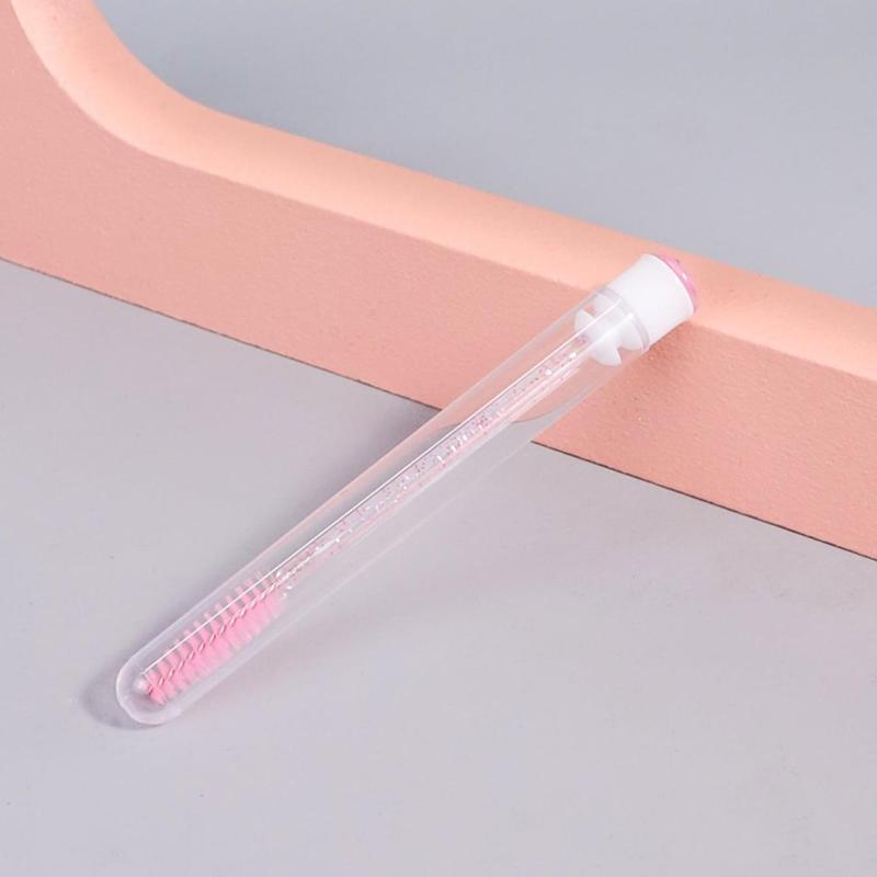 Portable Transparent Eyelash Brush Tubes, Mascara Wand Tube, Empty Eyelash Brush Tube, Eyelash Makeup Tool