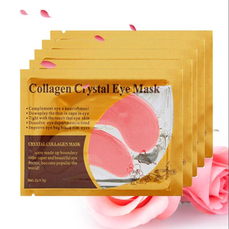 Collagen Crystal Eye Mask, 5 Counts 10pcs Eye Care Product For Supplementing Eye Nutrition & Downplaying Fine Lines Around The Eyes