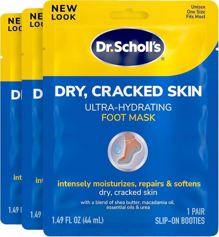 Dry, Cracked Skin, Ultra Hydrating Foot Mask, 3 Pairs Moisturizing Socks: Intensely Moisturizes Repairs and Softens Rough Dry Skin with Urea & Essential Oils for Dry Cracked Feet