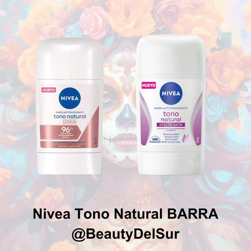 NIVEA Tono Natural Antiperspirant Stick - 50g, 96 Hours Protection