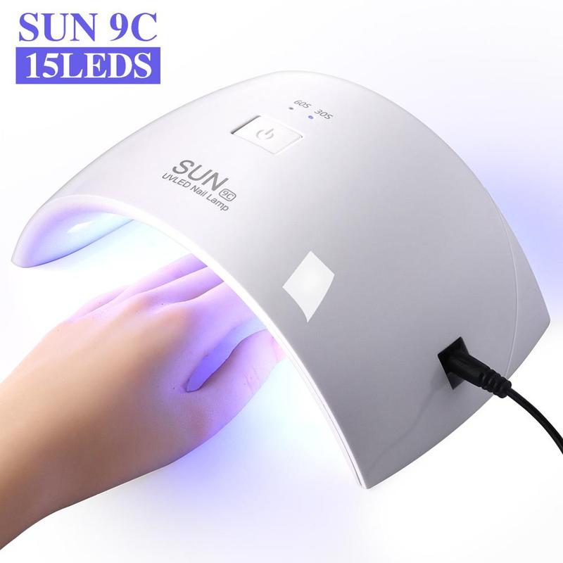 UV LED Nail Lamp, Professional Nail Polish Curing Lamp, Nail Art Tool for Home & Salon Use, Manicure & Pedicure Tools