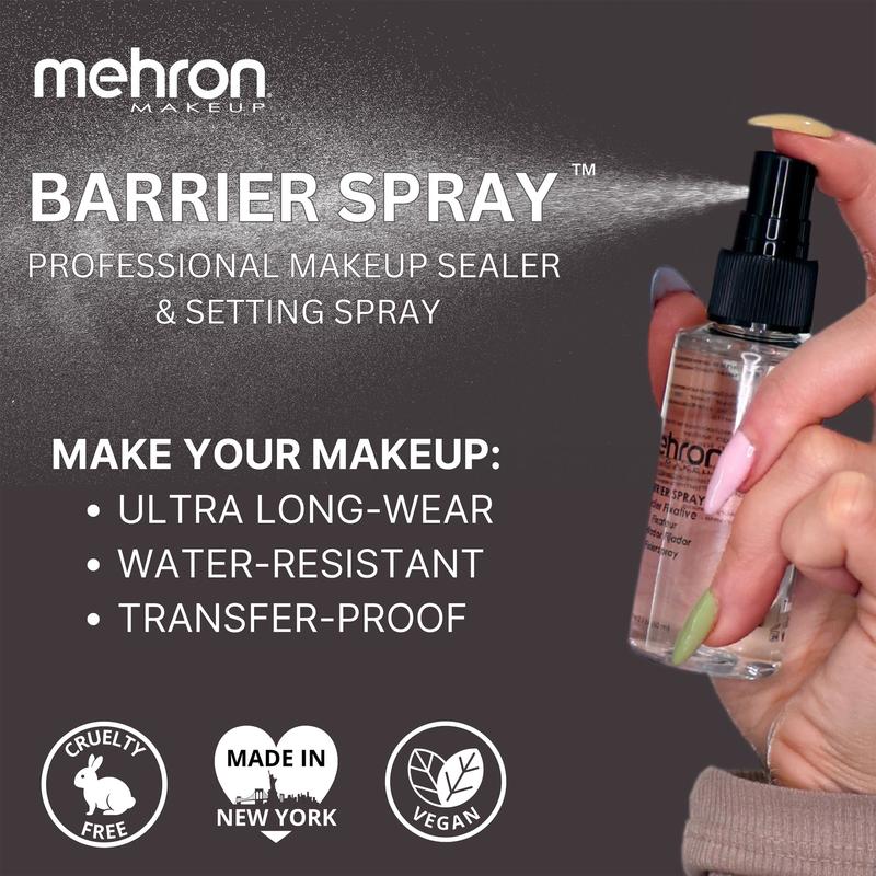 Mehron Barrier Spray -  Makeup Sealer and Setting Spray