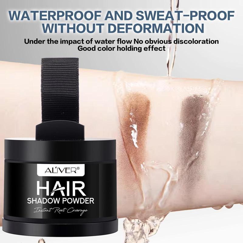 Aliver hair powder Root Touch Up & Hair  Cover Up, Instant Gray Coverage 48-Hour Stain-Proof Hair Color Powder for Women & Men-texturizing powder for men's hair hair fibers -wow hair products