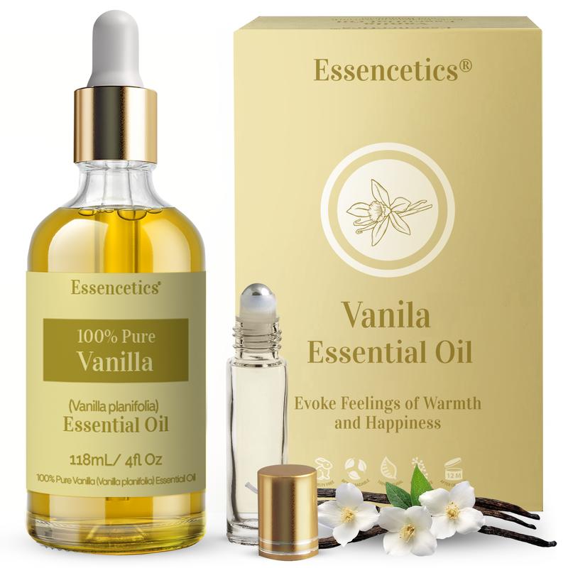 Essencetics - 100% Pure Vanilla Essential Oil 4 fl oz