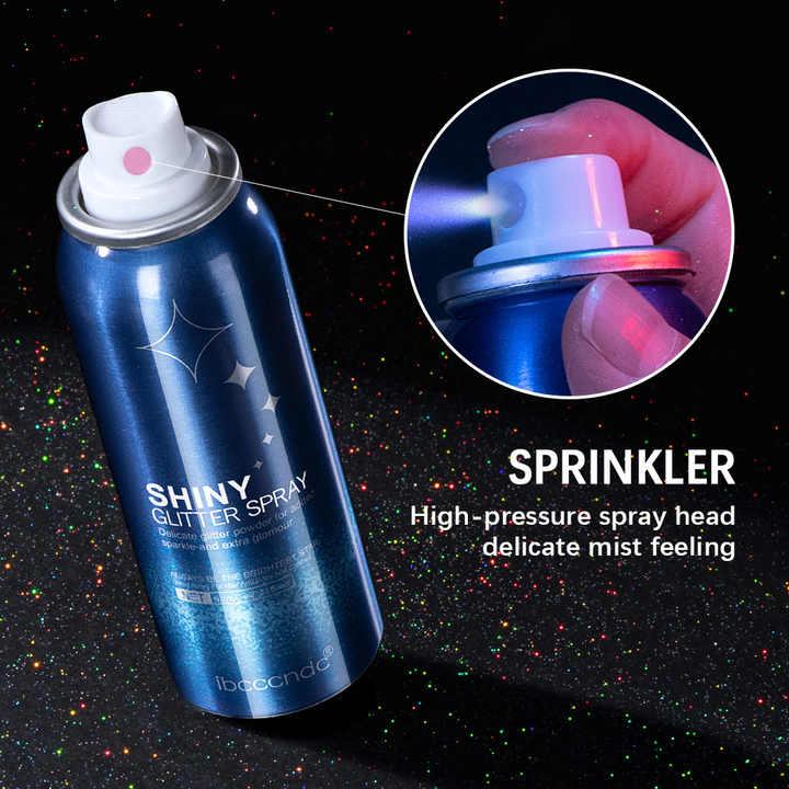 SOYUB Christmas Body Glitter Spray for Hair and Body, Hairspray for Clothes, Long-Lasting Body Shimmer Spray Suitable for Stage, Festival Rave and Makeup Prom