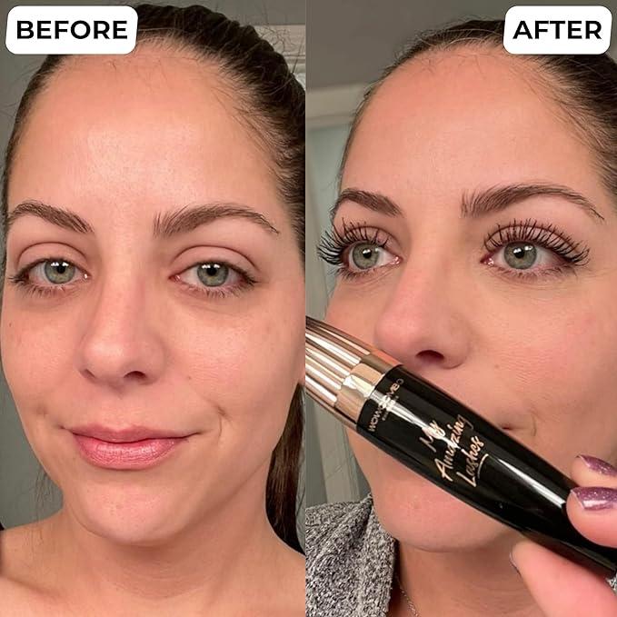 HOT*HOT*NEW* My Amazing Lashes Mascara - Volume and Length - Lengthening Mascara - Stays On All Day - Tubing Mascara for All Ages & Skin Types - Instantly Create The Look of Lash Extensions (RICH BLACK)