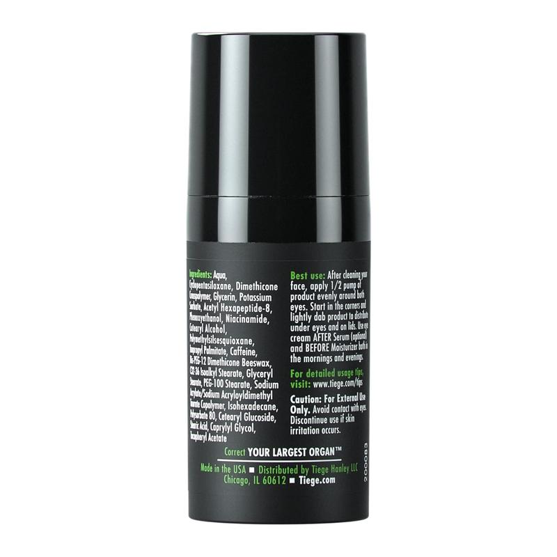 Eye Cream for Men by Tiege Hanley (treat eye bags) - 30-Day Supply Skincare Smoother