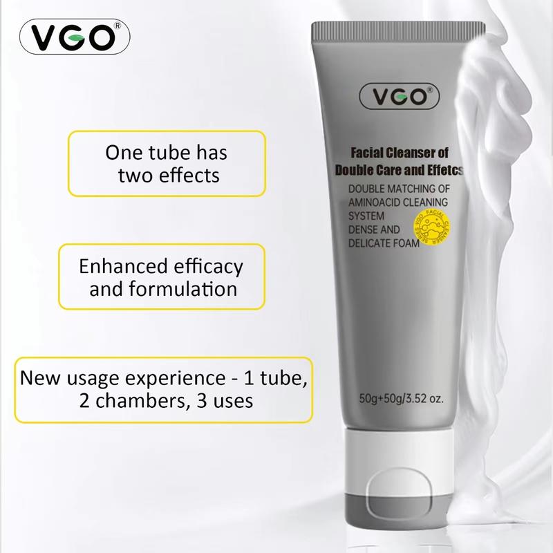 VGO-Vitamin C Serum Moisturizer  and Facial Cleanser Set Cleansing Moisturizing Suitable for sensitive skin-Live Skincare Radiance Hydrating