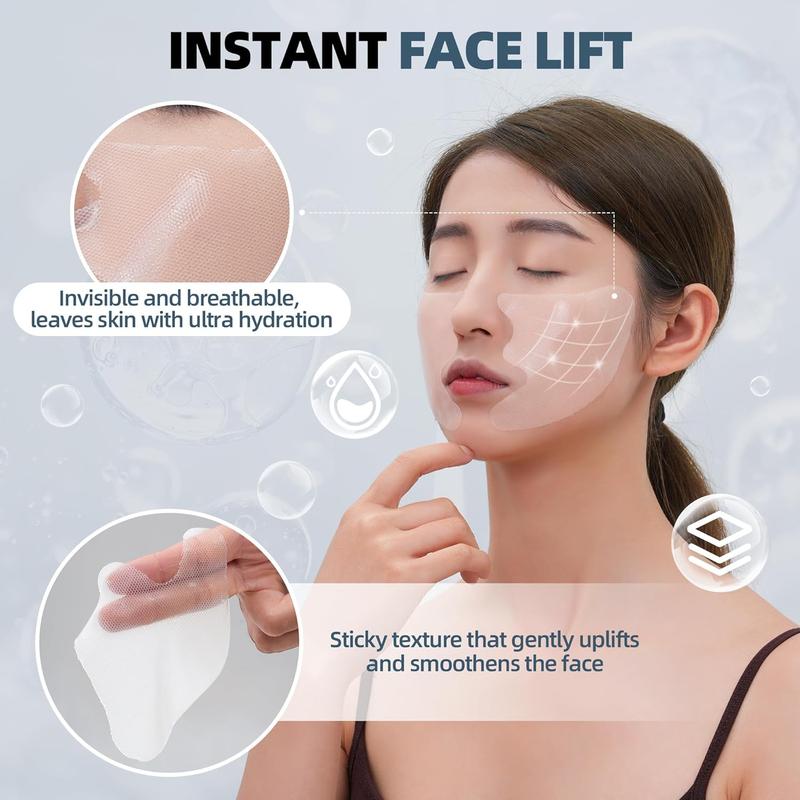 Microcrystalline Nasolabial Folds Removal Mask,V-Face Lifting Mask,Magic Strips for Face Wrinkles and Sagging Jaw,Nasolabial Fold Patch,Reduce Fine Lines,Skincare Skin Repair, Comfort,Freebies,great deals