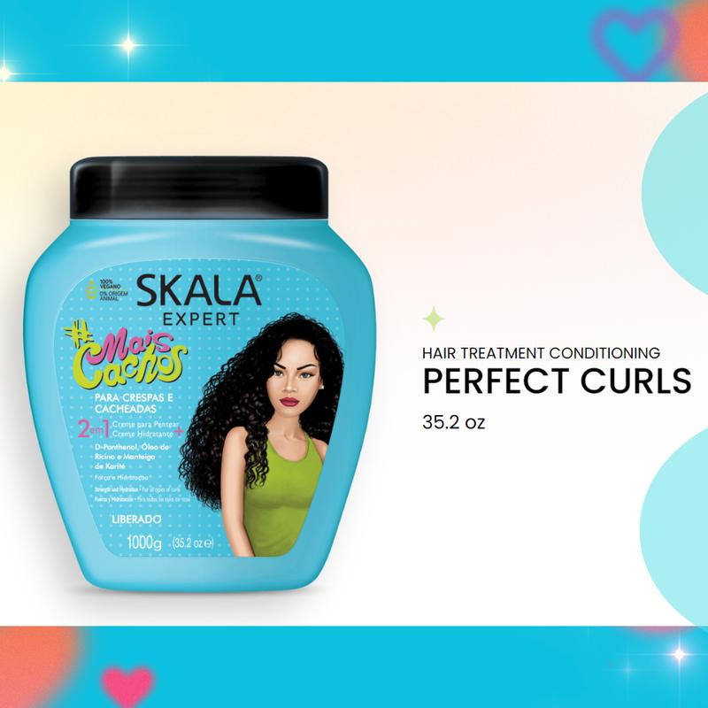 SKALA Hair Type 3ABC - For Curly or Super Curly, Frizzy and Transition Hair - 2 in 1 Conditioning  Volume - Net 35.27 Oz (Pack of 1) VEGAN Conditioner Haircare