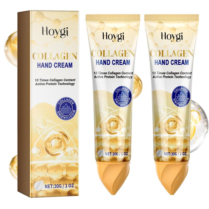 Collagen Hand Cream, 2 Counts set Moisturizing Hand Lotion for Dry and Rough Hands, Hydrating Hand Cream, Hand Care Product for Women & Men