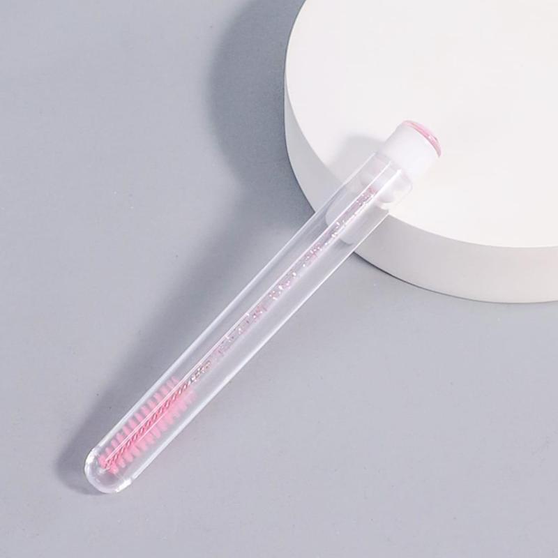 Portable Transparent Eyelash Brush Tubes, Mascara Wand Tube, Empty Eyelash Brush Tube, Eyelash Makeup Tool