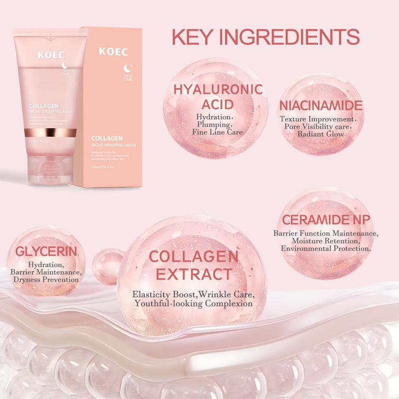 [KOEC Official Shop] Collagen NightWrapping Mask : SLEEP, SHED, AND GLOW! Skincare Cream