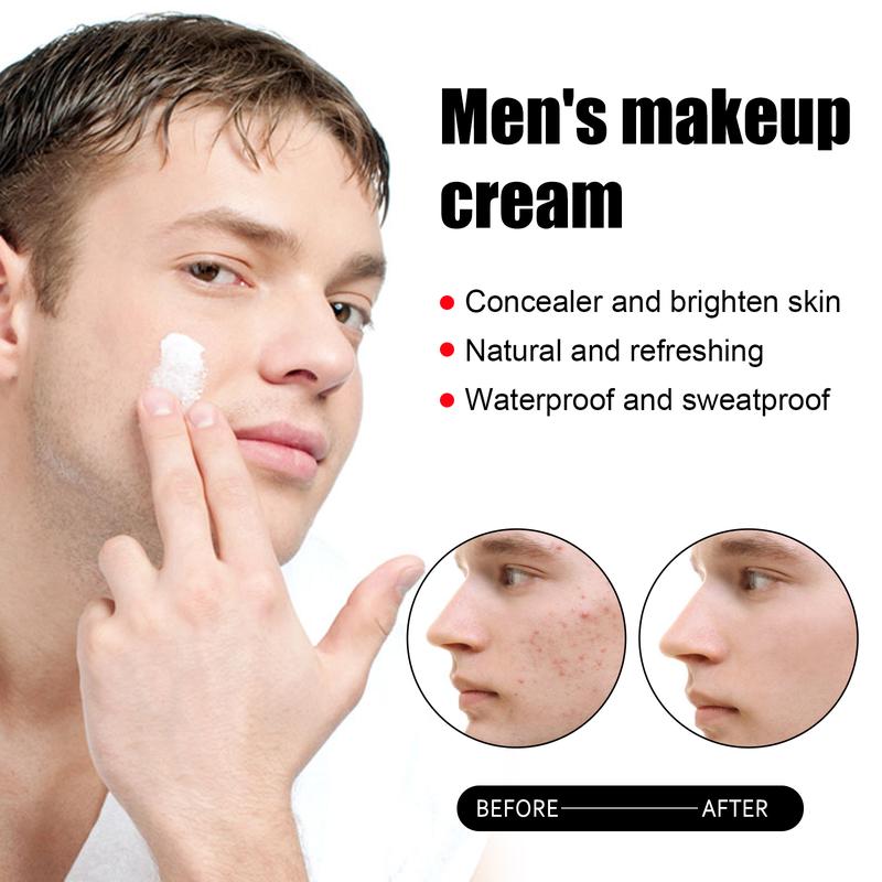 EELHOE Men's Beauty Cream Anti-acne Mark Concealer Moisturizing Oil Control Firming Men's Facial Cosmetics