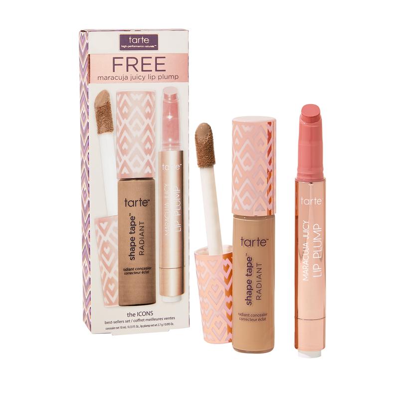 tarte ICONS shape tape radiant concealer + maracuja juicy lip balm best-sellers set