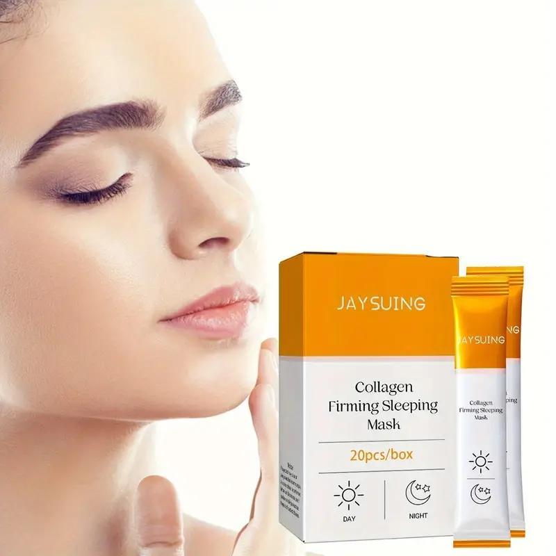 Collagen Firming Sleeping Mask, 20pcs box Moisturizing Face Mask, Hydrating Face Mask, Face Care Product for Women & Men