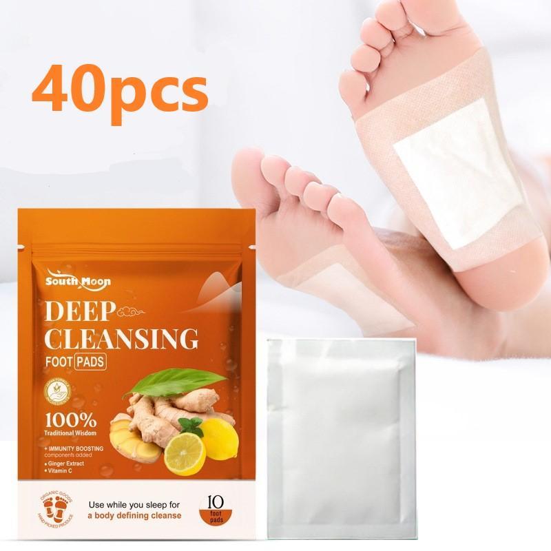 Ginger Deep Cleansing Foot Pads, 4 Packs(10pcs pack) Foot Care Patches, Foot Relaxation Patches, Foot Care Products for Women & Men