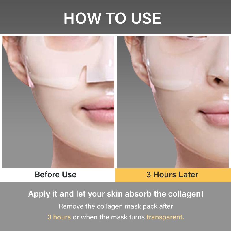 4-pack Deep Collagen Power Boosting Mask | THE ORIGINAL OVERNIGHT COLLAGEN MASK  Back To School Skincare Skin Repair Comfort