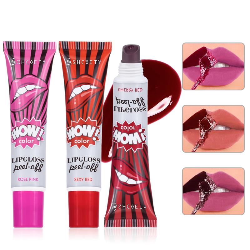 Long-lasting Lip Gloss, 1 Count Waterproof Peel-off Lipstick, Daily Makeup Accessories for Women & Girls, Lip Makeup Product for Daily Use