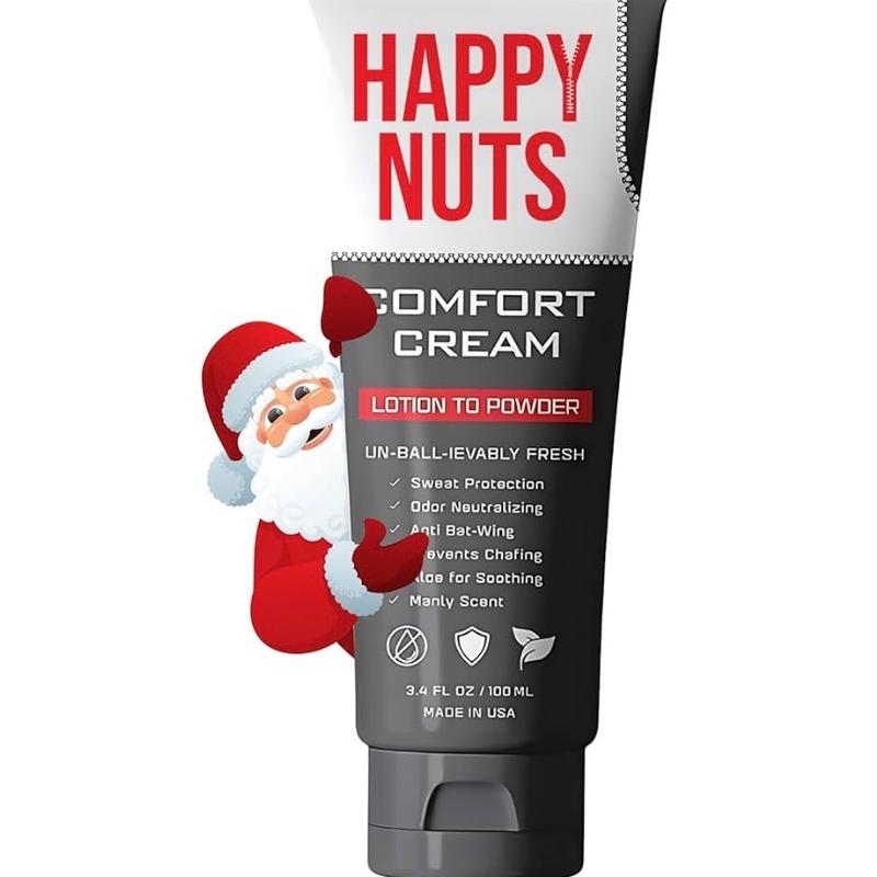 Comfort Cream Deodorant 4 Men: Odor Control, Anti-Chafing Sweat Defense, Aluminum-Free 3.4 oz.Aroma Powder Aloe Gift Lotion Coconut Scent Aroma Powder