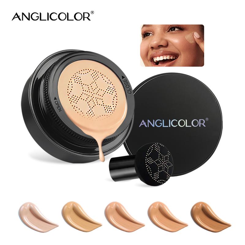 Mushroom Head Air Cushion CC Cream Strong Concealer,Face Makeup Cushion Foundation Long-Lasting,Moisturizing BB Cream Makeup All Skin Types