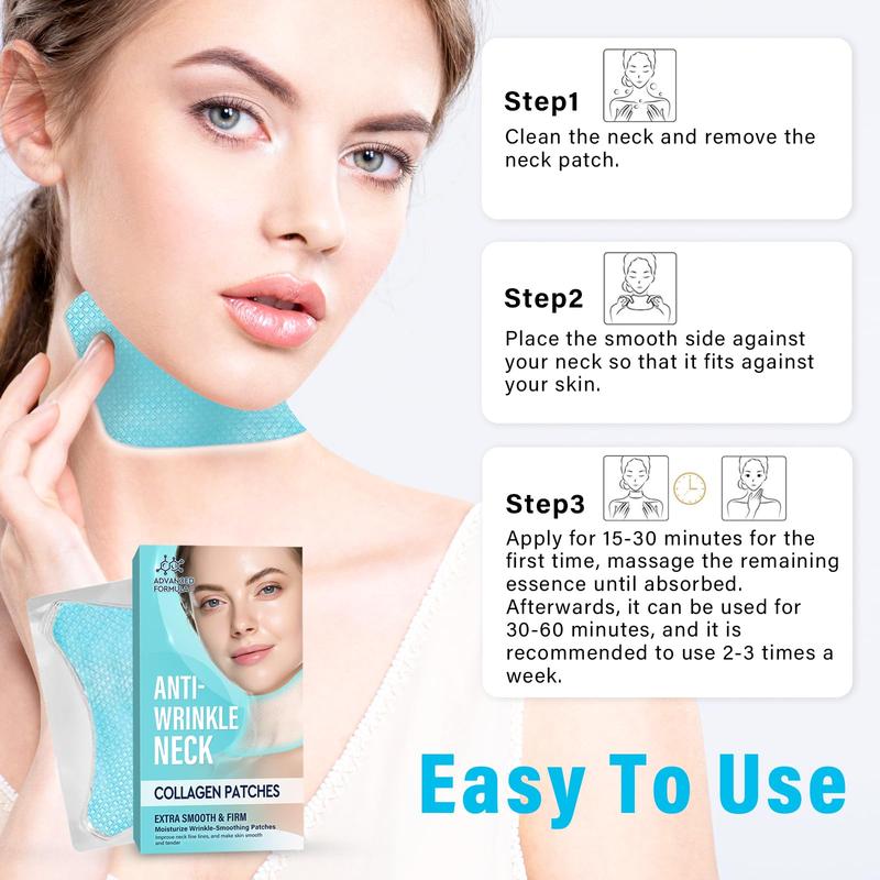 Collagen Mask, Neck Anti Wrinkle Patches,Forehead Wrinkle Patches,Anti-Wrinkle Mask with Hydrolyzed Collagen,Moisturizing&Firming Neck Mask,Smoothing Neck Wrinkle Mask,Reduce Fine Wrinkles, Anti-Wrinkle Mask, Breathable&Skin-friendly Wrinkle Remover Mask