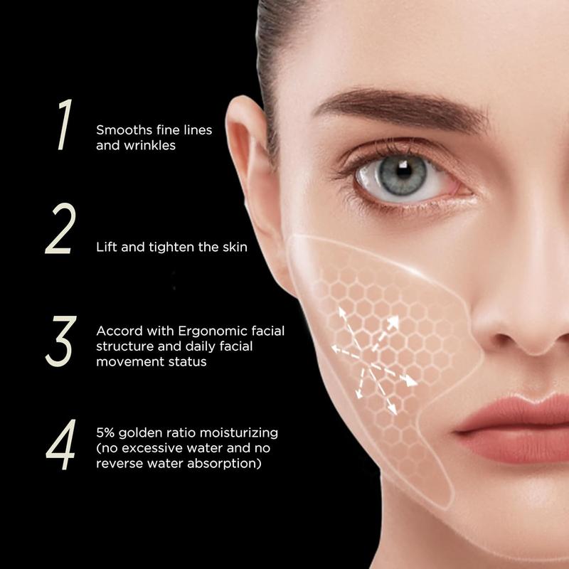 Microcrystalline Nasolabial Folds Removal Mask,V-Face Lifting Mask,Magic Strips for Face Wrinkles and Sagging Jaw,Nasolabial Fold Patch,Reduce Fine Lines,Skincare Skin Repair, Comfort,Freebies,great deals