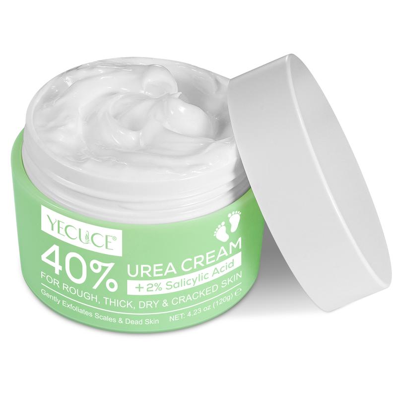 Yecuce Urea Cream (120g  150g)  with Aloe Vera- Nourishing Foot & Hand Cream for Thick, Coarse Skin-Soften, Exfoliate & Hydrate All Skin Types