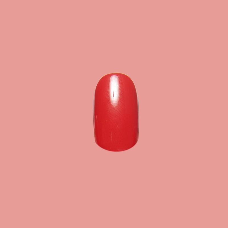 CV | Squoval | Extra Short red press-on nails