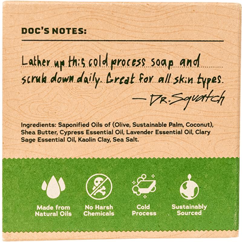 Dr. Squatch - Alpine Sage Men's Natural Bar Soap