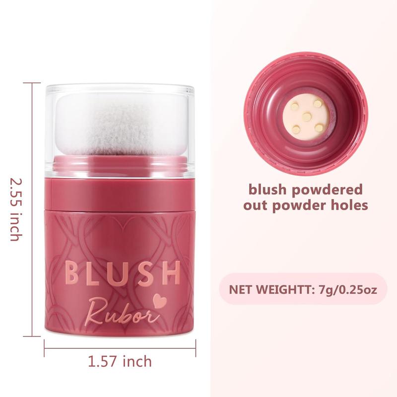 Boobeen Loose Blush Powder Air Cushion Blush, Face Blusher Cheeks Powder, Natural Highly Pigmented Soft Blush Makeup Long Lasting, Matte Finish