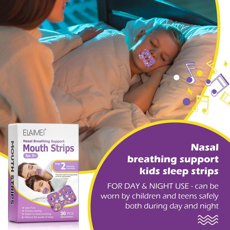 Sleep Breathing Closed Mouth Patch, 2 Boxes Mouth Strips for Prevents Snoring, Drooling, and Sleep Talking, Suitable for Adults and Children