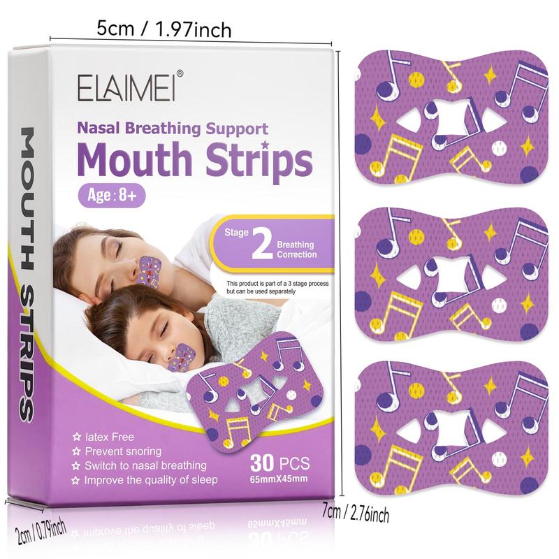 Sleep Breathing Closed Mouth Patch, 2 Boxes Mouth Strips for Prevents Snoring, Drooling, and Sleep Talking, Suitable for Adults and Children