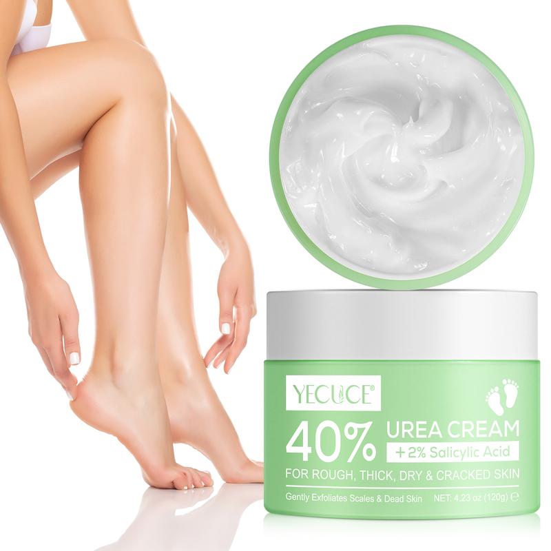 Yecuce Urea Cream (120g  150g)  with Aloe Vera- Nourishing Foot & Hand Cream for Thick, Coarse Skin-Soften, Exfoliate & Hydrate All Skin Types