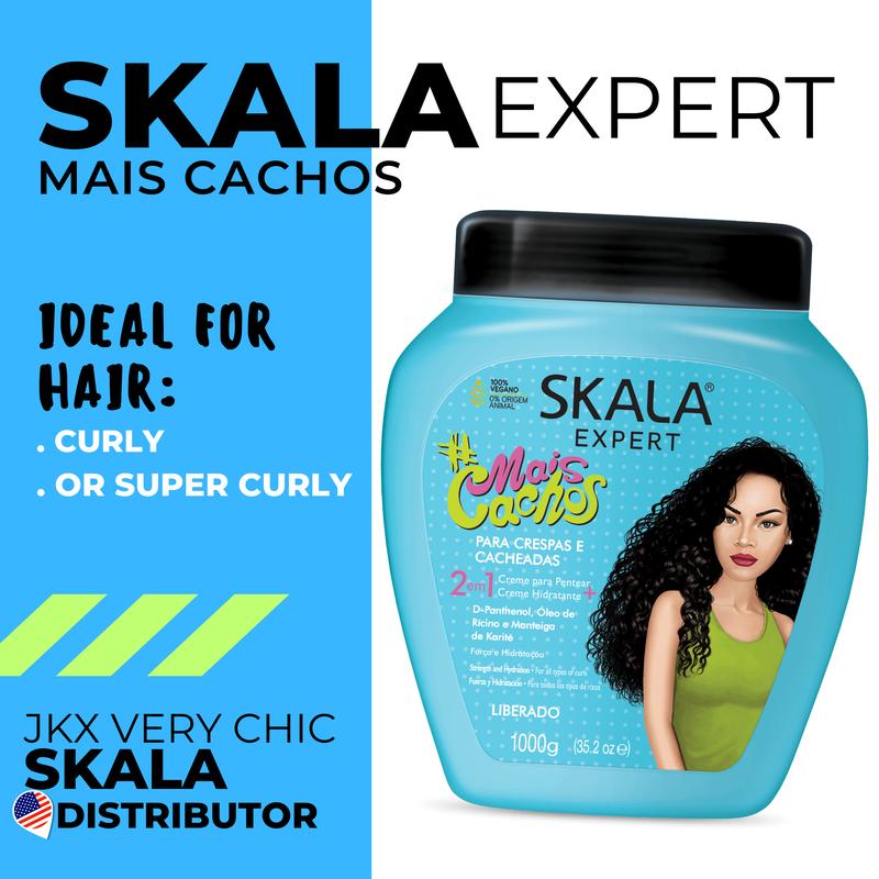 SKALA Hair Type 3ABC - For Curly or Super Curly, Frizzy and Transition Hair - 2 in 1 Conditioning  Volume - Net 35.27 Oz (Pack of 1) VEGAN Conditioner Haircare