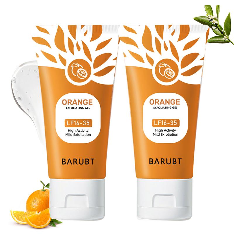 [90% People Choose] Orange Exfoliating Gel Scrub Face Body Skin, Facial Exfoliator 50g Skincare