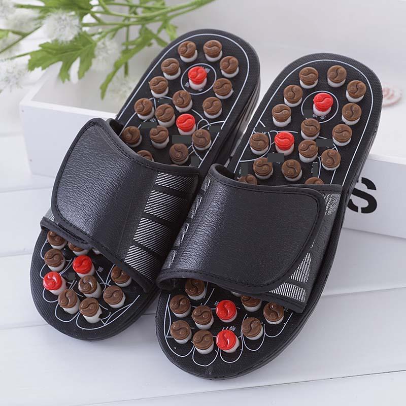 Rotating Press Sports Slippers, 1 Pair Acupuncture Points Rotating Press Sports Slippers, Foot Massage Slippers for Men & Women, Birthday Gift, Christmas, Christmas Gift