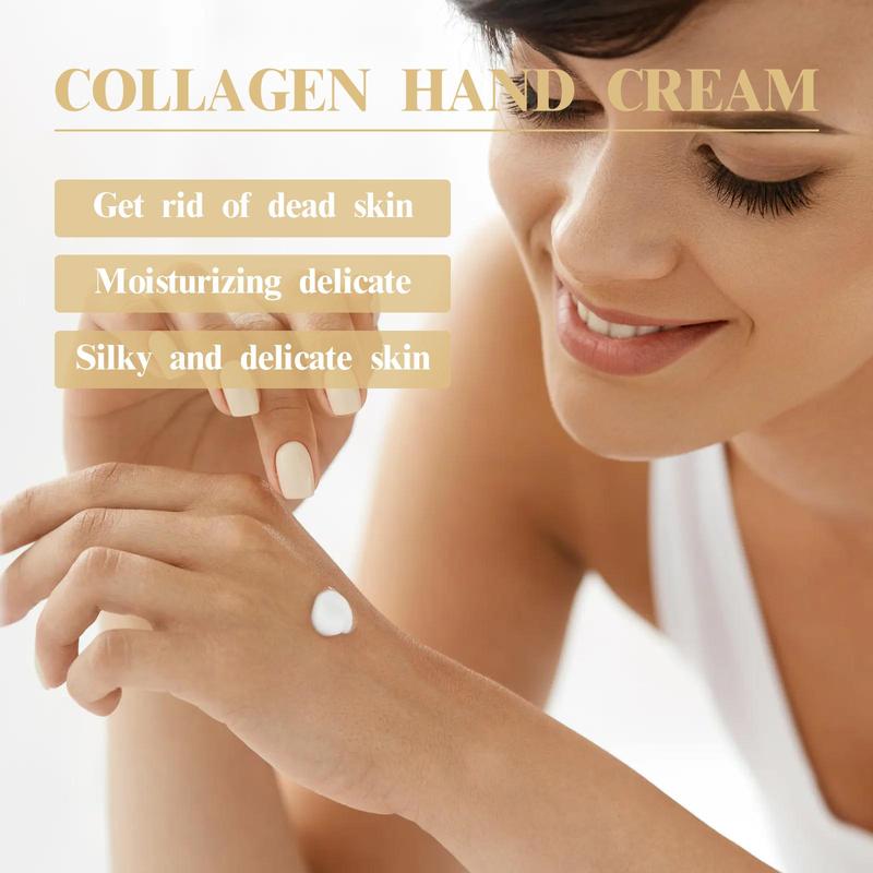 Collagen Hand Cream, 2 Counts set Moisturizing Hand Lotion for Dry and Rough Hands, Hydrating Hand Cream, Hand Care Product for Women & Men