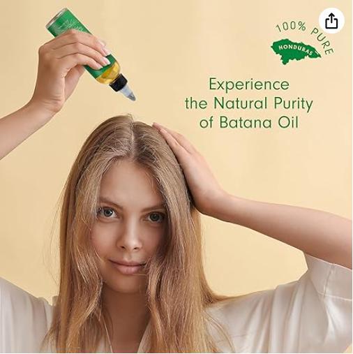 Batana Oil for Hair Growth: Dr Sebi Organic RawBatana Oil from Honduras - 100% Pure & Natural- For Thicker & Stronger Hair - 4 FL 0Z (1 Pack)