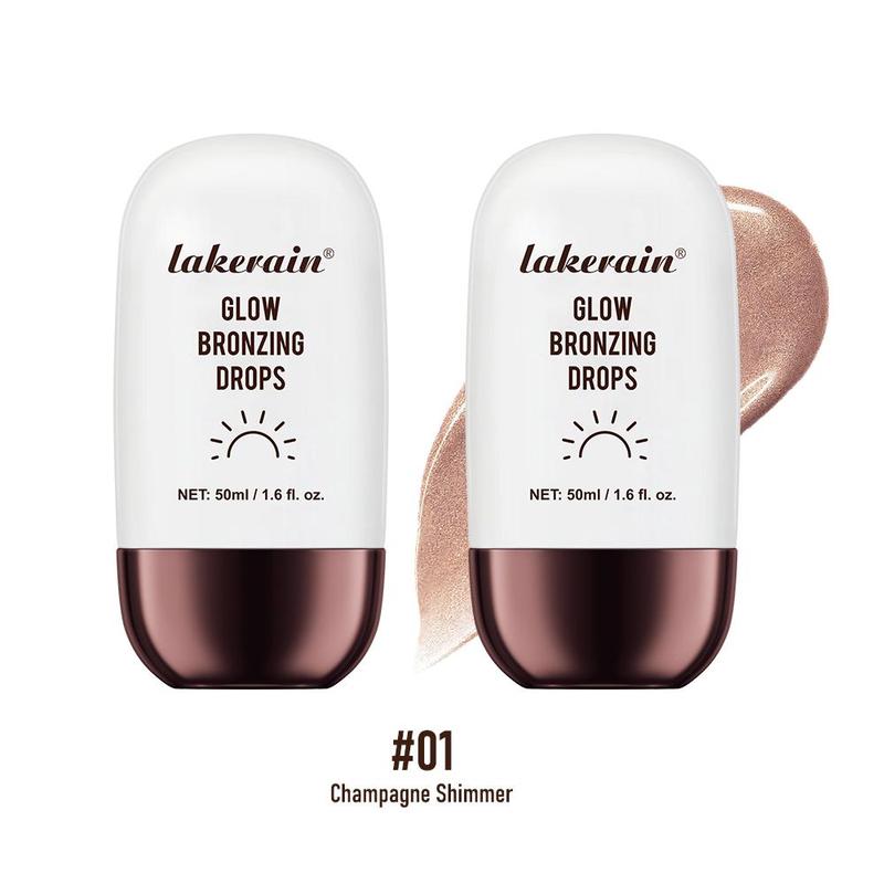 Glow Bronzing Drops, 2 Boxes Natural Brightening Glow, Lightweight and Non-greasy, Suitable for Whole Body Makeup, Makeup Products